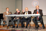 Left to Right: Bryan Dawson-Szilagyi, Executive Committee Chairman of AHF;  Dr. Witold Lukaszewski, a Professor of Political Science from Sam Houston State University; Dr. Lee Williams, Professor of History from the University of St. Thomas; and Panel Chair, Phillip Aronoff