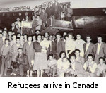 Hungarian refugees arrive in Canada