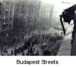 Budapest Streets in chaos and destuction