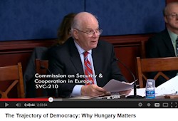 Watch the Helsinki Commission Hearing. Please note the video includes 40 minutes wait time. 