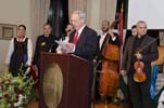 Co-President Gyula E Balogh gave welcome greetings to the dignitaries and over capacity guests from 6 states and the District of Columbia, Canada, and Hungary and described his memory about coming to the US at age 7, about his mother telling him that he is now an American but not to forget his Hungarian heart. He then introduced His Excellency Dr. László Szabó, Ambassador of Hungary and Principal Patron, who gave an uplifting speech about our two countries long and very positive relationship. 