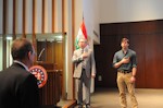 Bryan Dawson, AHF Executive Chairman, and Andras Lincoln sang the national anthems of the United States and Hungary: The American Hungarian Federation Commemorates Hungarian National Day and the 1848 Hungarian Revolution