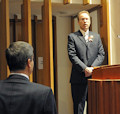 Bryan Dawson, AHF Executive Chairman, sang the national anthems of the United States and Hungary.