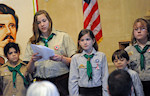 Members of the the The 4th Bátori József Hungarian Scouts Troop of Washington, DC, were a major part of the program