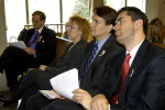 Right to Left: Hungarian Cultural Attache Karoly Dan, Andras Ferenc Bodor, Mrs. Simonyi, Frank Koszorus, Jr.