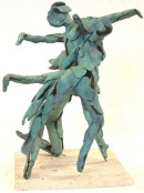Gyuri’s Hungarian parents emigrated to Germany in 1945, where he was born in Bad-Aibling in 1946. In the mid 1950’s his family left Germany to settle in Cleveland, Ohio. His sculpture, "Dancing Loons" is seen here.