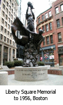 AHF's Gyuri Hollosi's memorial to 1956 in Boston's Liberty Square