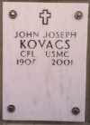 John Joseph Kovacs, USMC