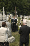 AHF Executive Committee Chairman, Bryan Dawson-Szilagyi, led the national anthems of both nations and gave a speech highlighting the centuries-old Hungarian committment to fighting (and dying) for Democracy.