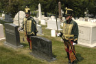 The First Califiornia Hussar Regiment on guard at the General Asboth gravesite atArlington National Cemetery