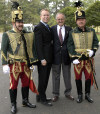 Bryan Dawson and Akos Nagy with the First Califiornia Hussar Regiment