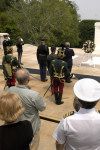 Attila Micheller and his escorts at the wreath laying at the Tomb of the Unknown Soldier