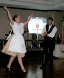 The evening that included debutantes from the metropolitan Washington area and dance performances. Árpád and Sylvia Fábián-Kovács, seen here, performed Rábaközi Dances