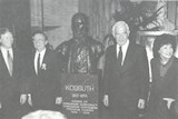Hungarian Interim President Matyas Szuros with Congressmen Dick Gephardt, Tom Foley, and Secretary of Labor Elizabeth Dole