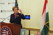 Congresswoman Kaptur, in accepting her award, commented on her love and respect for Hungary