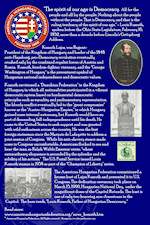AHF 100 YEARS DISPLAY: AHF and the Kossuth Bust in the US Capitol