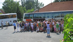 Two buses picked up the children in the three villages and began the long ride through Budapest and on to the camp in Fonyódliget