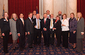 Sen Voinovich with members of the CEEC.