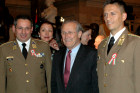 US Secretary of Defense Don Rumsfeld with Hungarian Military representatives at the US Capitol 1848 commemoration event.