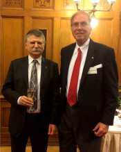 AHF President Frank Koszorus (on right) with László Kövér is a Hungarian politician and the current Speaker of the National Assembly of Hungary