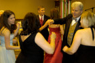 AHF President Istvan Fedor shows his moves