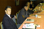 Dr. Paul J. Szilagyi, Chair of the 1956 Committee. To his right, Endre Krajcsovics