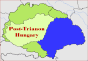 After 1000 years as integral parts of Hungary, Transylvania and other parts of Western Hungary were ceded to Rumania.