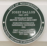 A commemorative plaque to Josef Dallos was unveiled at 18 Cavendish Square, London, on 23 June 2010.
