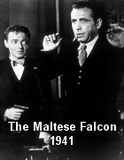Peter Lorre and Humphrey Bogart in the Maltese Falcoln
