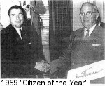 President Harry Truman awards 1959 "Citizen of the Year" to George K. Haydu