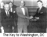 George Haydu receives Key to Washington, DC