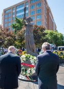 AHF's Paul Kamenar, General Counsel and AHF Vice President Dr. Imre Nemeth presented our wreath in memory of those brave Hungarians who fought against Soviet occupation in 1956 and other victims of communism.