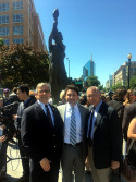 Left to right: AHF Vice President Dr. Imre Nemeth; Marion Smith, Victims of Communism Memorial Foundation Executive Director; and Paul Kamenar, Esq., AHF General Counsel
