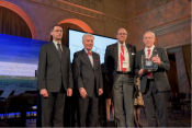 In Budapest’s stunning Vigadó Concert Hall, the Friends of Hungary Foundation presented its first "Friend of Hungary Award" to two individuals and to the American Hungarian Federation. Frank Koszorus, Chairman, and Gyula Balogh, Co-President.