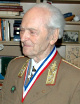 General Bela Kiraly, Ph.D., Commander-in-Chief of the Budapest National Defense Force during the ill-fated 1956 Hungarian Revolution, 2005 recipient of The Colonel Commandant Michael Kovats Medal of Freedom from the American Hungarian Federation